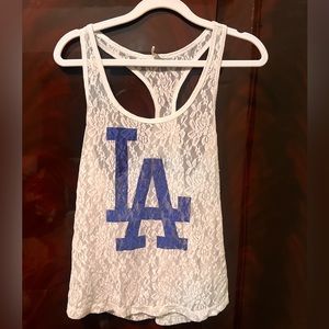 VICTORIA SECRET PINK LA DODGERS TANK TOP size S